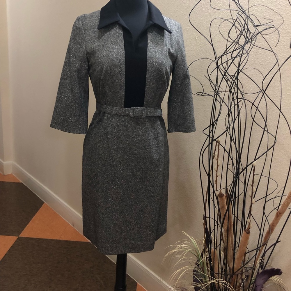 Pendleton Petite Belted Tweed Silhouette. Preowned